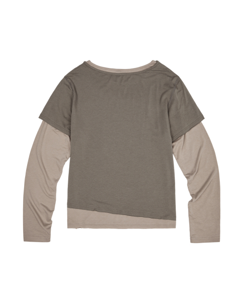 AAKAM(アーカム)の「Contrast Layered Long Sleeve (Khaki)(Tシャツ/カットソー・レディース・その他・1/2)」の16枚目の写真