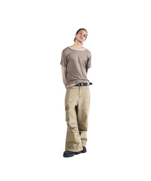 AAKAM(アーカム)の「Contrast Layered Long Sleeve (Khaki)(Tシャツ/カットソー・レディース・その他・1/2)」の14枚目の写真