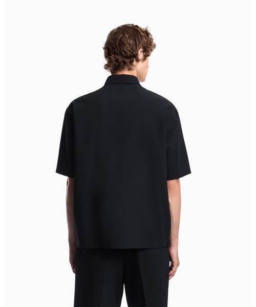EMPORIO ARMANI(エンポリオアルマーニ)の「【エンポリオ アルマーニ】レギュラーフィット ダウンシャツ シアサッカー(シャツ/ブラウス・メンズ・ブラック・SMALL/MEDIUM/LARGE/X-SMALL/X-LARGE)」の6枚目の写真