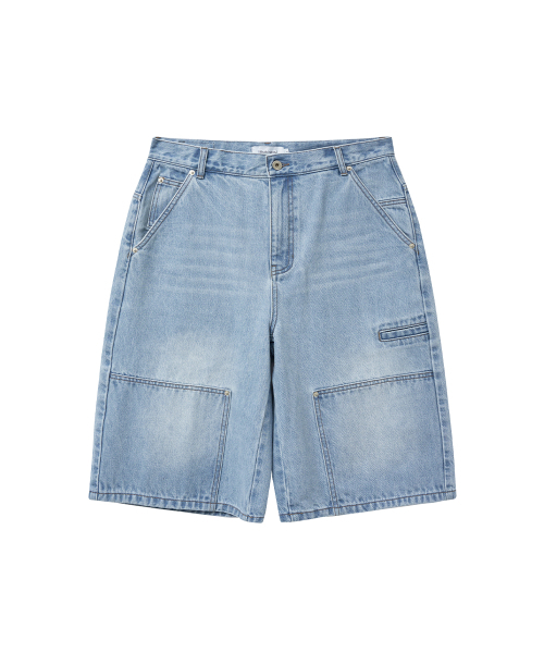 MISEKISEOUL MEN(ミセキソウルメンズ)の「Double knee denim bermuda LIGHT BLUE(その他パンツ・メンズ・その他・1/2/3)」の2枚目の写真