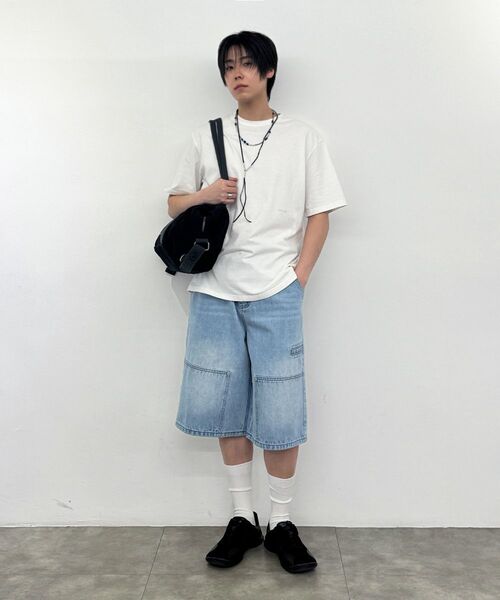 MISEKISEOUL MEN(ミセキソウルメンズ)の「Double knee denim bermuda LIGHT BLUE(その他パンツ・メンズ・その他・1/2/3)」の6枚目の写真