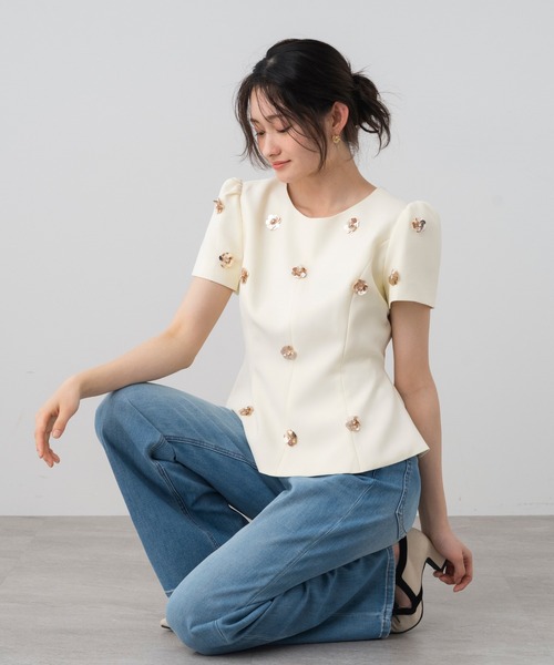 AJUGA.(アジュガ)の「ストレッチカーブデニムパンツ(デニムパンツ・レディース・ブラック/ライトブルー・M/S)」の7枚目の写真