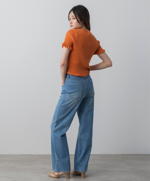 AJUGA.(アジュガ)の「ストレッチカーブデニムパンツ(デニムパンツ・レディース・ブラック/ライトブルー・M/S)」の21枚目の写真