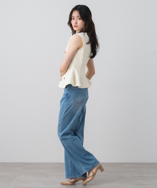AJUGA.(アジュガ)の「ストレッチカーブデニムパンツ(デニムパンツ・レディース・ブラック/ライトブルー・M/S)」の15枚目の写真