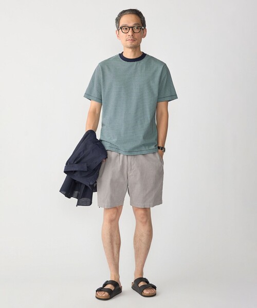 SHIPS(シップス)の「SHIPS:〈消臭〉Deo-Papi(R) ボーダー ショートスリーブ Tシャツ(Tシャツ/カットソー・メンズ・ベージュ/ライトグリーン/ネイビー・LARGE/MEDIUM/SMALL/X-LARGE)」の19枚目の写真