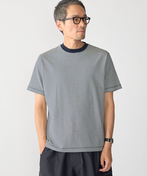 SHIPS(シップス)の「SHIPS:〈消臭〉Deo-Papi(R) ボーダー ショートスリーブ Tシャツ(Tシャツ/カットソー・メンズ・ベージュ/ライトグリーン/ネイビー・LARGE/MEDIUM/SMALL/X-LARGE)」の16枚目の写真