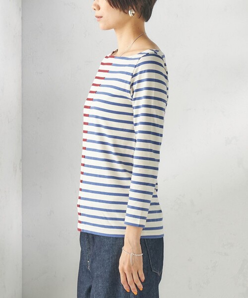 SHIPS(シップス)の「【SHIPS別注】Le minor: バイカラー ボートネック プルオーバー(Tシャツ/カットソー・レディース・マルチ・ONE SIZE)」の19枚目の写真