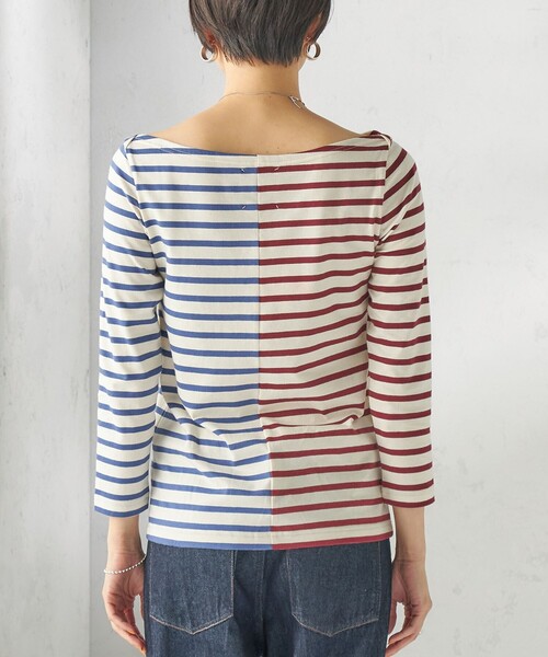 SHIPS(シップス)の「【SHIPS別注】Le minor: バイカラー ボートネック プルオーバー(Tシャツ/カットソー・レディース・マルチ・ONE SIZE)」の20枚目の写真