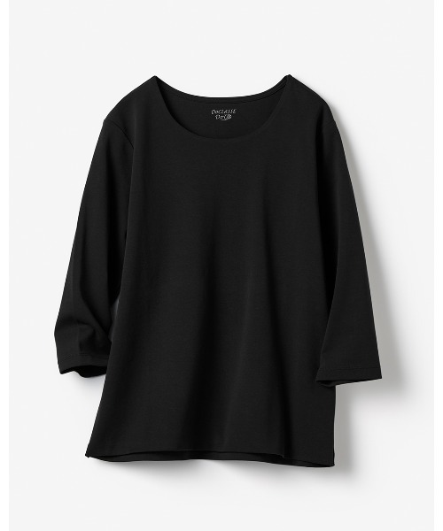 DoCLASSE( ドゥクラッセ)の「ジュエルネックN/7分袖・DoT(Tシャツ/カットソー・レディース・ダークネイビー/ダークブラウン/チャコール/ブラック/ライトグレー/ライトピンク/ホワイト/ブルー・L/M/S/LL/3L)」の17枚目の写真