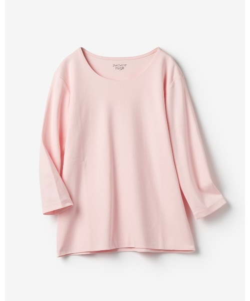 DoCLASSE( ドゥクラッセ)の「ジュエルネックN/7分袖・DoT(Tシャツ/カットソー・レディース・ダークネイビー/ダークブラウン/チャコール/ブラック/ライトグレー/ライトピンク/ホワイト/ブルー・L/M/S/LL/3L)」の19枚目の写真