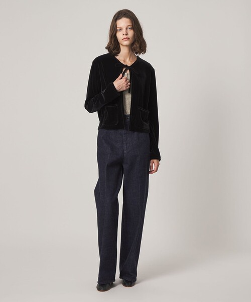Steven Alan(スティーブンアラン)の「<Steven Alan>ベロア ボレロ カーディガン(カーディガン/ボレロ・レディース・ブラック/オレンジ系その他・FREE)」の7枚目の写真
