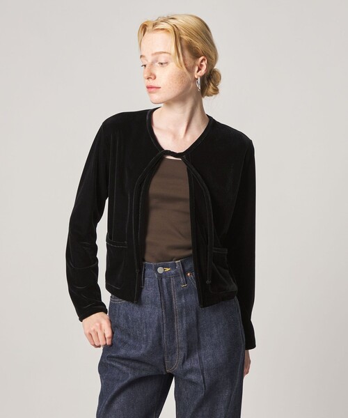 Steven Alan(スティーブンアラン)の「<Steven Alan>ベロア ボレロ カーディガン(カーディガン/ボレロ・レディース・ブラック/オレンジ系その他・FREE)」の20枚目の写真