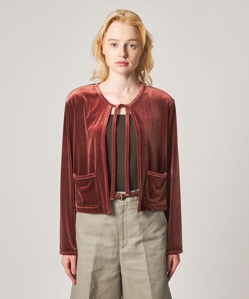 Steven Alan(スティーブンアラン)の「<Steven Alan>ベロア ボレロ カーディガン(カーディガン/ボレロ・レディース・ブラック/オレンジ系その他・FREE)」の18枚目の写真