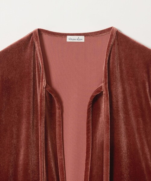 Steven Alan(スティーブンアラン)の「<Steven Alan>ベロア ボレロ カーディガン(カーディガン/ボレロ・レディース・ブラック/オレンジ系その他・FREE)」の13枚目の写真