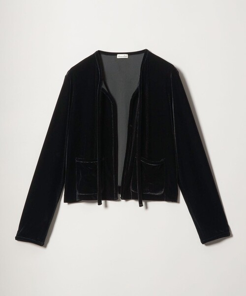 Steven Alan(スティーブンアラン)の「<Steven Alan>ベロア ボレロ カーディガン(カーディガン/ボレロ・レディース・ブラック/オレンジ系その他・FREE)」の7枚目の写真