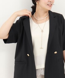 MICO COULIER（ミコクリエ）の「サップタンブラー5分袖ジャケット（テーラードジャケット）」