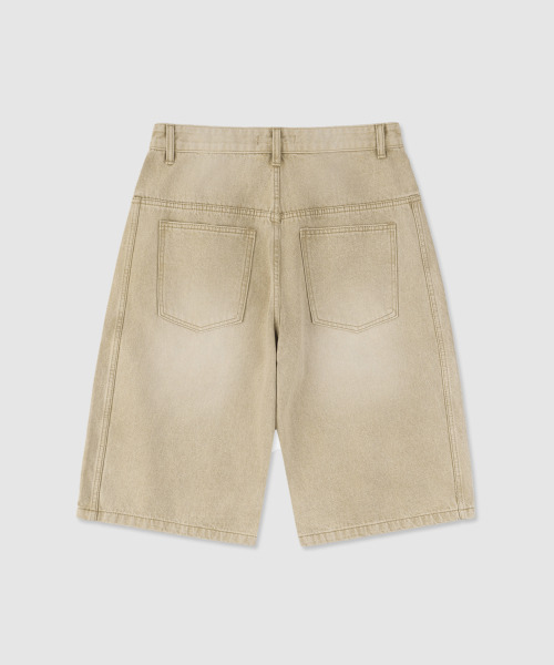 ANOLORCODE（アノローコード）の「デュ カーブド ハーフデニムパンツ (ベージュ)（その他パンツ・レディース・その他・SMALL/MEDIUM/LARGE）」の3枚目の写真