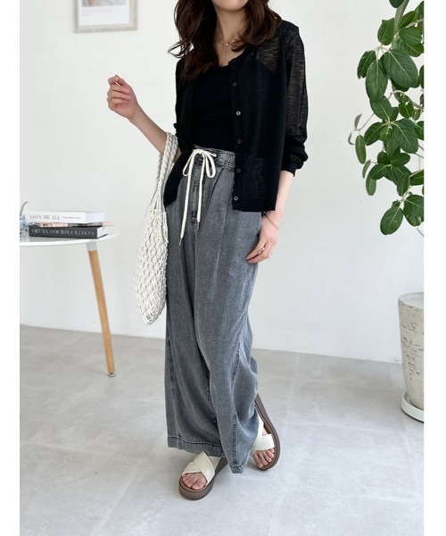 fifth(フィフス)の「セルロースデニムドロストイージーパンツ(その他パンツ・レディース・ブラック/ブルー・M)」の18枚目の写真