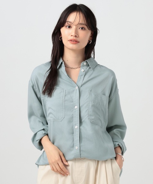 BAYFLOW(ベイフロー)の「3WAYスタンダートシャツ(シャツ/ブラウス・レディース・グリーン系/テラコッタ/チャコール/オフホワイト・FREE)」の22枚目の写真