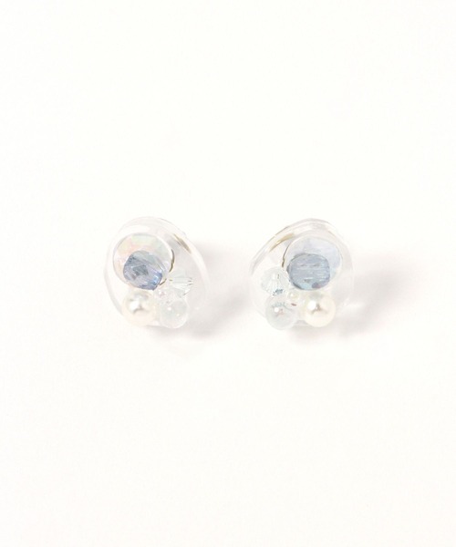 GLOBAL WORK(グローバルワーク)の「MADE IN JAPAN/クリアピアス/899418(ピアス(両耳用)・レディース・ライトブルー/パープル系その他2/ブラウン/ホワイト・FREE)」の3枚目の写真