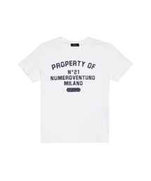 N°21（ヌメロ ヴェントゥーノ）の「N°21（ヌメロ ヴェントゥーノ）Kids & Junior フロントロゴ半袖Tシャツカットソー（Tシャツ/カットソー）」