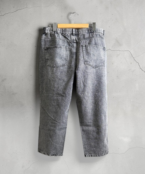 Starting Over(スターティングオーバー)の「【ユニセックス】12oz ヴィンテージライク ダメージ デニム ワイドバギーパンツ / グランジ・ストリート(デニムパンツ・メンズ・ブラック/グレー/ライトインディゴブルー・M/L/XL)」の4枚目の写真