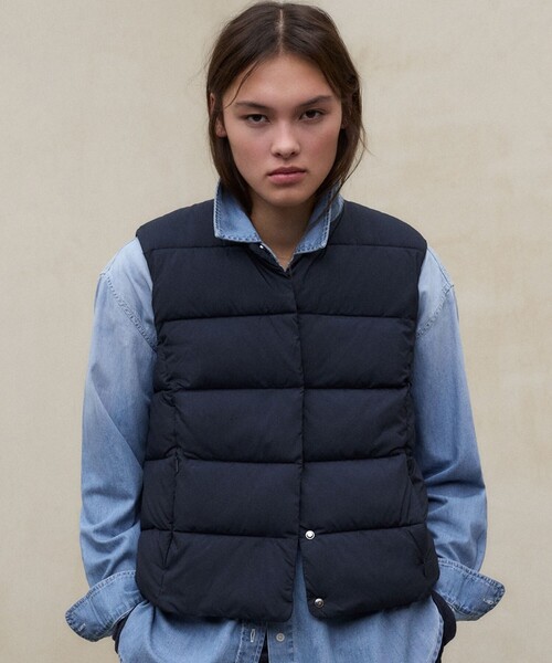 ECOALF(エコアルフ)の「OLIMPO ベスト / OLIMPO VEST WOMAN(その他アウター・レディース・ネイビー/ホワイト系その他/イエロー系その他2・S)」の1枚目の写真