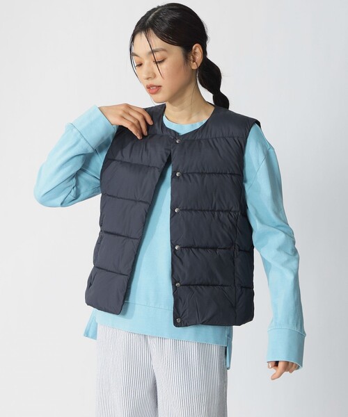 ECOALF(エコアルフ)の「OLIMPO ベスト / OLIMPO VEST WOMAN(その他アウター・レディース・ネイビー/ホワイト系その他/イエロー系その他2・S)」の6枚目の写真