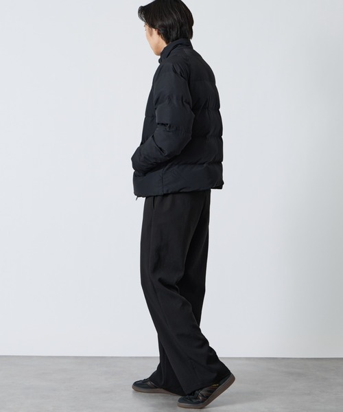 FRED PERRY（フレッドペリー）の「[FRED PERRY/フレッドペリー] ワンポイントロゴ刺繍 ラグランスリーブ パテッドジャケット（ブルゾン・レディース・ブラック/ダークブラウン・M/L）」の8枚目の写真