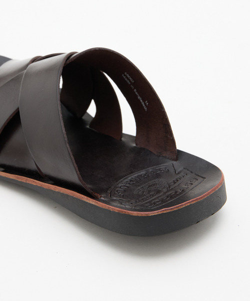 MEN'S MELROSE(メンズメルローズ)の「【COBRA69/コブラ69】クロスレザーサンダル(サンダル・メンズ・ブラック/ブラウン・3/4)」の6枚目の写真