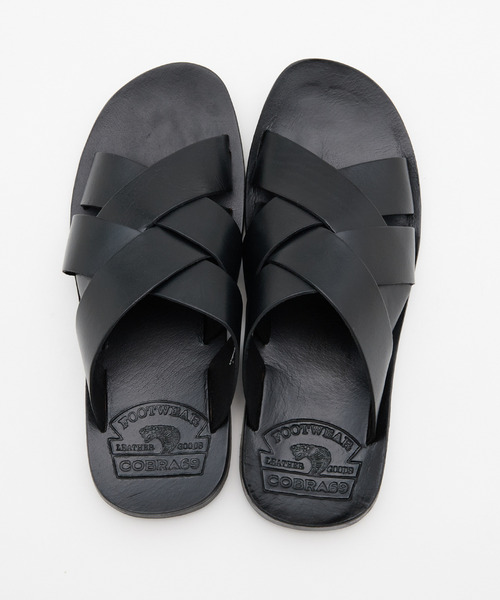 MEN'S MELROSE(メンズメルローズ)の「【COBRA69/コブラ69】クロスレザーサンダル(サンダル・メンズ・ブラック/ブラウン・3/4)」の11枚目の写真