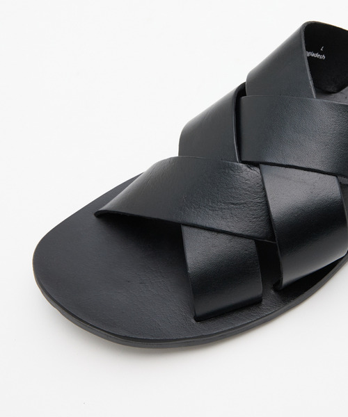 MEN'S MELROSE(メンズメルローズ)の「【COBRA69/コブラ69】クロスレザーサンダル(サンダル・メンズ・ブラック/ブラウン・3/4)」の13枚目の写真