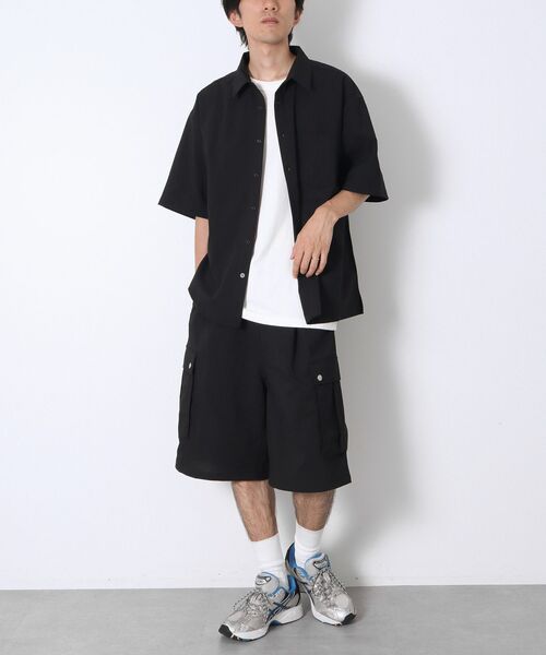 CRAFT STANDARD BOUTIQUE(クラフトスタンダードブティック)の「機能素材ワイドカーゴハーフパンツ(その他パンツ・メンズ・チャコールグレー/ブラック・L/M)」の20枚目の写真