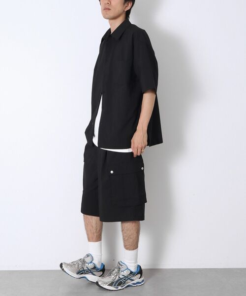 CRAFT STANDARD BOUTIQUE(クラフトスタンダードブティック)の「機能素材ワイドカーゴハーフパンツ(その他パンツ・メンズ・チャコールグレー/ブラック・L/M)」の21枚目の写真