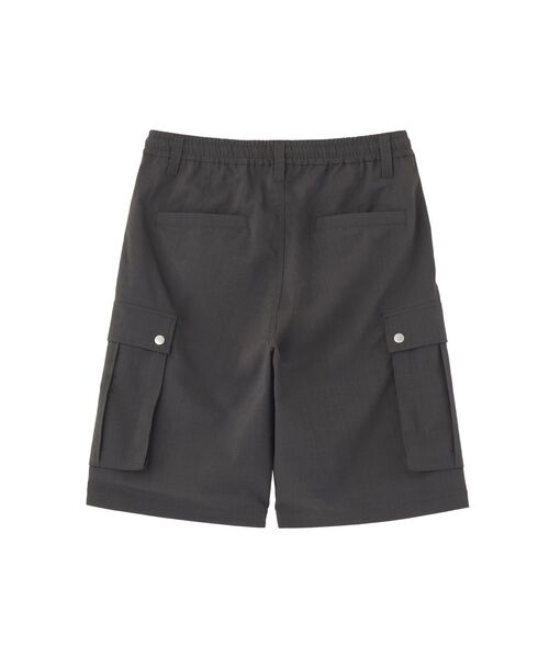 CRAFT STANDARD BOUTIQUE(クラフトスタンダードブティック)の「機能素材ワイドカーゴハーフパンツ(その他パンツ・メンズ・チャコールグレー/ブラック・L/M)」の4枚目の写真