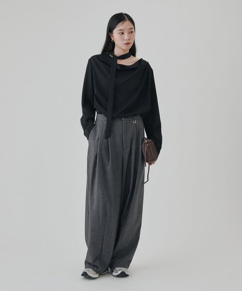 Omekashi(オメカシ)の「【2サイズ展開】バレルスラックス(その他パンツ・レディース・ベージュ/グレー・38/36)」の18枚目の写真