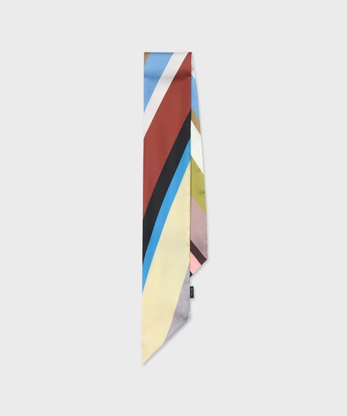 Paul Smith(ポールスミス)の「ウィメンズ プリント ナロースカーフ / 265637 NSC(ストール/ショール・レディース・マルチ/ブラック・FREE)」の1枚目の写真