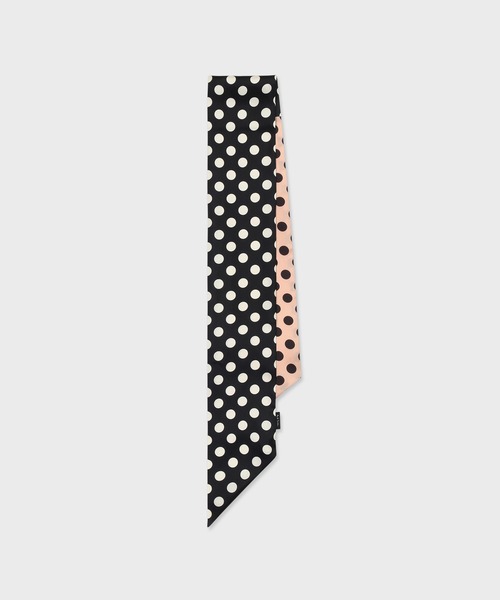 Paul Smith(ポールスミス)の「ウィメンズ プリント ナロースカーフ / 265637 NSC(ストール/ショール・レディース・マルチ/ブラック・FREE)」の2枚目の写真