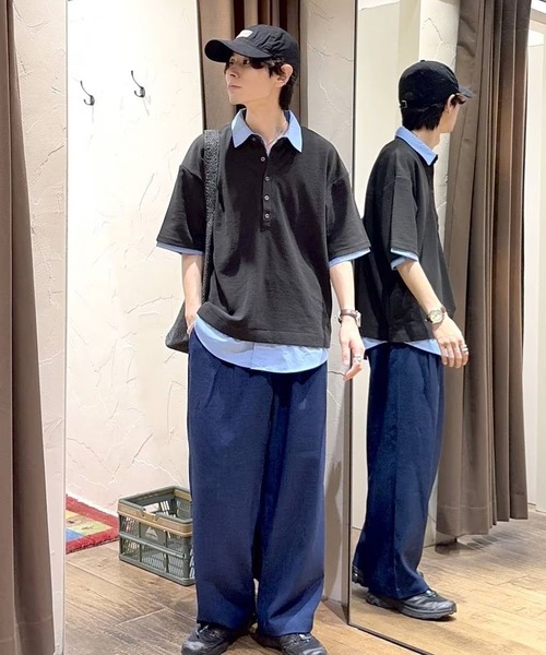 niko and...（ニコアンド）の「リネンライクイージーパンツ（その他パンツ・メンズ・ブラック/ブルー/カーキ/ブラウン・LARGE/MEDIUM）」の10枚目の写真