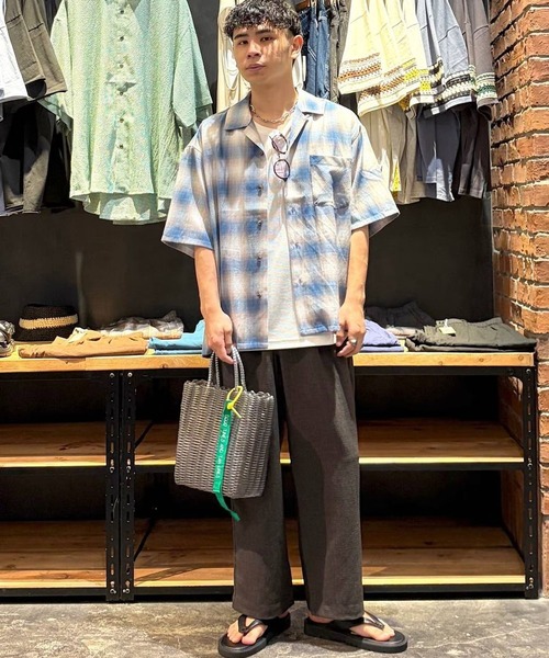 niko and...（ニコアンド）の「リネンライクイージーパンツ（その他パンツ・メンズ・ブラック/ブルー/カーキ/ブラウン・LARGE/MEDIUM）」の16枚目の写真