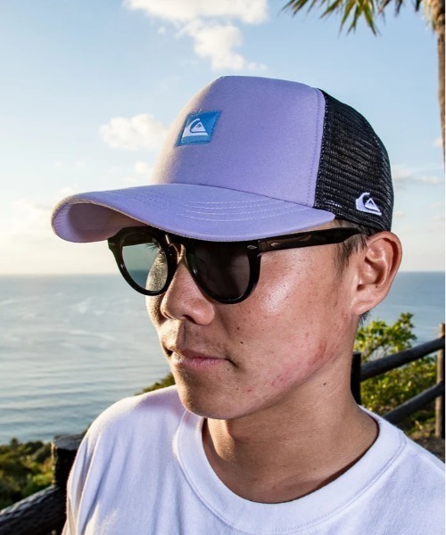 Quiksilver(クイックシルバー)の「QUIKSILVER/クイックシルバー キャップ WR EVERYDAY MESH CAP ノンストレッチ・撥水加工 QCP261303(キャップ・メンズ・スモークピンク/ブラック/ラベンダー・FREE)」の18枚目の写真