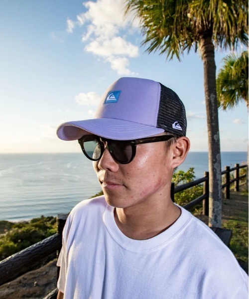 Quiksilver(クイックシルバー)の「QUIKSILVER/クイックシルバー キャップ WR EVERYDAY MESH CAP ノンストレッチ・撥水加工 QCP261303(キャップ・メンズ・スモークピンク/ブラック/ラベンダー・FREE)」の19枚目の写真