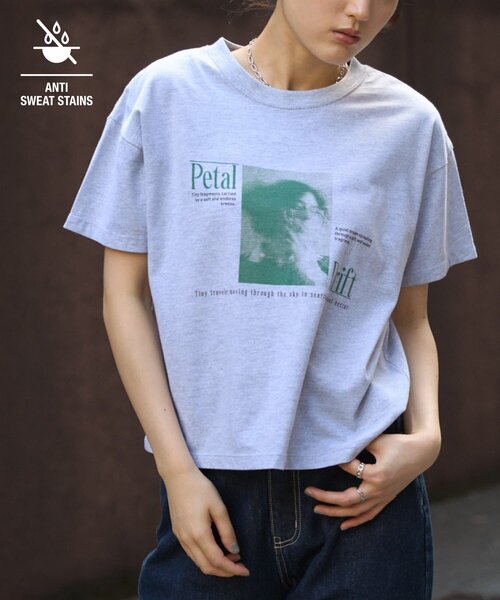 COLONY 2139(コロニートゥーワンスリーナイン)の「【汗じみ防止】アソートフォトTシャツ(Tシャツ/カットソー・レディース・ホワイト/ピンク/グレー・FREE)」の1枚目の写真