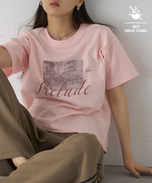 COLONY 2139(コロニートゥーワンスリーナイン)の「【汗じみ防止】アソートフォトTシャツ(Tシャツ/カットソー・レディース・ホワイト/ピンク/グレー・FREE)」の3枚目の写真