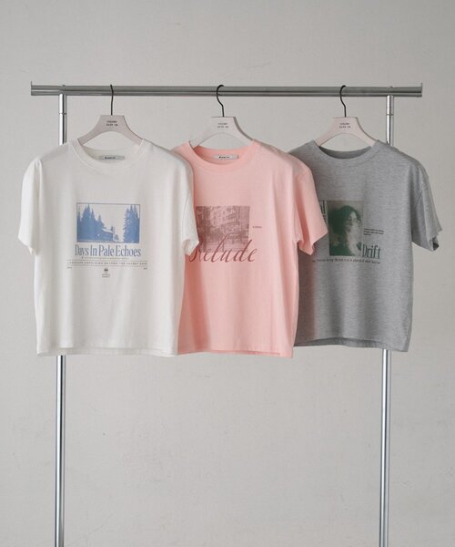 COLONY 2139(コロニートゥーワンスリーナイン)の「【汗じみ防止】アソートフォトTシャツ(Tシャツ/カットソー・レディース・ホワイト/ピンク/グレー・FREE)」の12枚目の写真