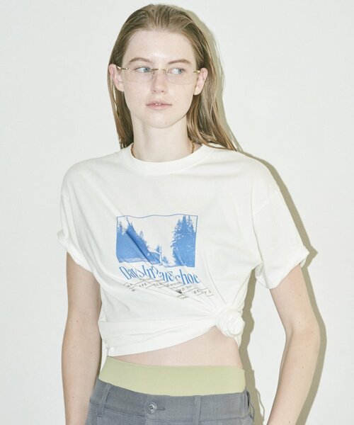 COLONY 2139(コロニートゥーワンスリーナイン)の「【汗じみ防止】アソートフォトTシャツ(Tシャツ/カットソー・レディース・ホワイト/ピンク/グレー・FREE)」の10枚目の写真