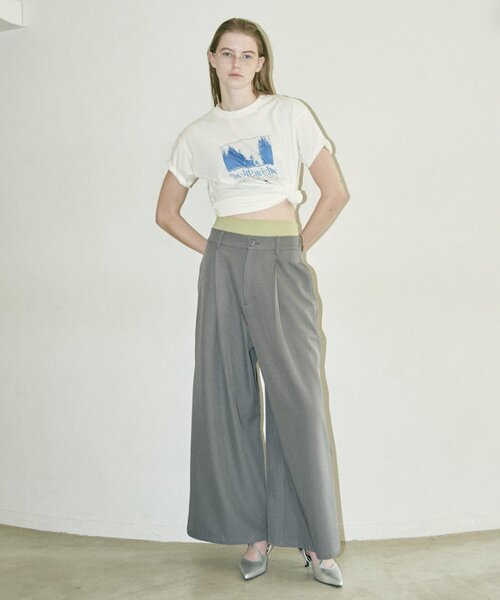 COLONY 2139(コロニートゥーワンスリーナイン)の「【汗じみ防止】アソートフォトTシャツ(Tシャツ/カットソー・レディース・ホワイト/ピンク/グレー・FREE)」の4枚目の写真