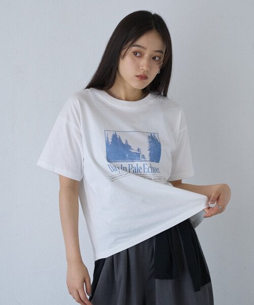 COLONY 2139(コロニートゥーワンスリーナイン)の「【汗じみ防止】アソートフォトTシャツ(Tシャツ/カットソー・レディース・ホワイト/ピンク/グレー・FREE)」の6枚目の写真