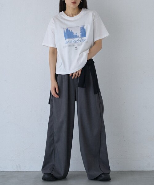 COLONY 2139(コロニートゥーワンスリーナイン)の「【汗じみ防止】アソートフォトTシャツ(Tシャツ/カットソー・レディース・ホワイト/ピンク/グレー・FREE)」の8枚目の写真