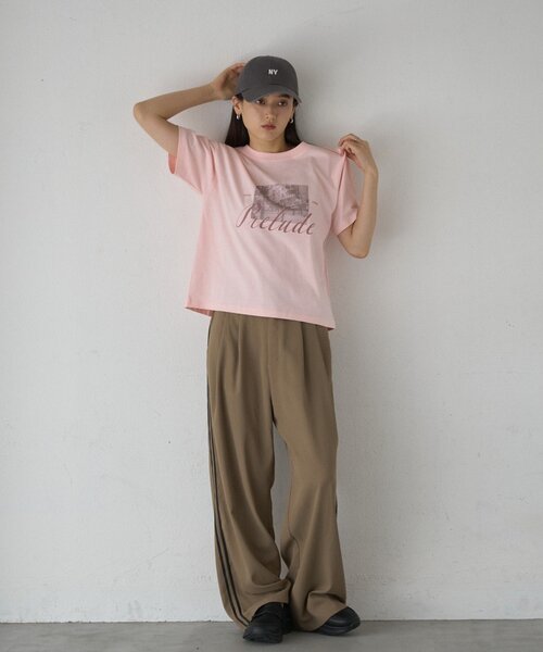 COLONY 2139(コロニートゥーワンスリーナイン)の「【汗じみ防止】アソートフォトTシャツ(Tシャツ/カットソー・レディース・ホワイト/ピンク/グレー・FREE)」の22枚目の写真